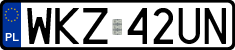 License plates of Poland, Regular car plates