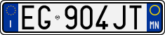 License plate of Italy, Cars (1994 year series)