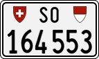 License plate of Switzerland, Cars