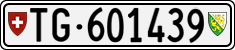 License plate of Switzerland, Cars