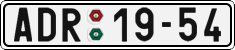 License plate of the Czech Republic, Cars (1960)