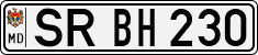 License plate of Moldova, Cars (1992)