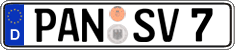 German license plate, Regular plates