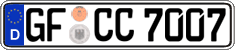 German license plate, Regular plates
