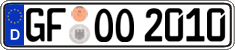 German license plate, Regular plates
