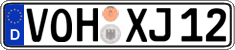 German license plate, Regular plates