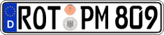 German license plate, Regular plates