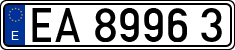License plates of Spain, Official and military plates