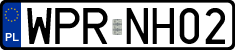 License plates of Poland, Regular car plates