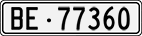 License plate of Switzerland, Cars