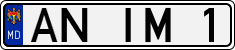 License plate of Moldova, Cars (1992)