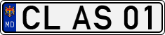 License plate of Moldova, Cars (1992)