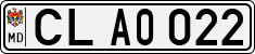 License plate of Moldova, Cars (1992)