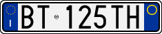 License plate of Italy, Cars (1994 year series)