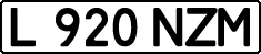 License plate Kazakhstan, Private owners (1993)