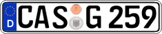 German license plate, Regular plates