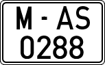 License plates of Spain, 1971 year series