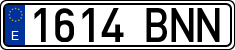 License plates of Spain, Ordinary (2000)