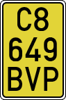 License plates of Spain, Specialty plates