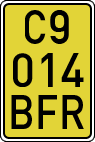 License plates of Spain, Specialty plates