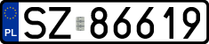 License plates of Poland, Regular car plates