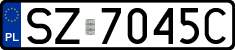 License plates of Poland, Regular car plates