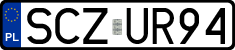 License plates of Poland, Regular car plates