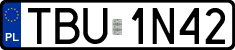 License plates of Poland, Regular car plates