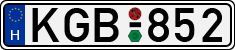license plates of Hungary, Cars (1990)