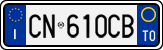 License plate of Italy, Cars (1994 year series)