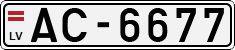 License plate of Latvia, Regular car plates