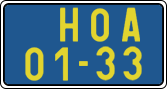 License plate of the Czech Republic, Foreign citizens and enterprises (1960)