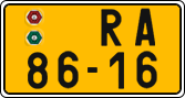 License plate of the Czech Republic, Commercial vehicles (1960)