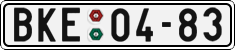 License plate of the Czech Republic, Cars (1960)