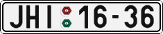 License plate of the Czech Republic, Cars (1960)