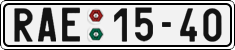 License plate of the Czech Republic, Cars (1960)