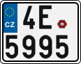 License plate of the Czech Republic, Motorcycles (2001)