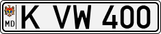 License plate of Moldova, Cars (1992)