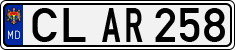 License plate of Moldova, Cars (1992)