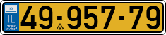 License plate of Israel, Regular plates