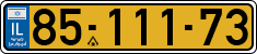 License plate of Israel, Regular plates