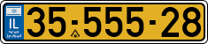 License plate of Israel, Regular plates