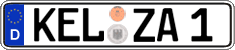 German license plate, Regular plates