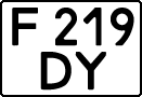 License plate Kazakhstan, Organizations (1993)