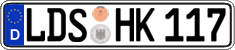 German license plate, Regular plates