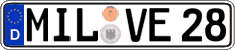 German license plate, Regular plates