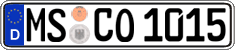 German license plate, Regular plates