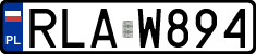 License plates of Poland, Regular car plates