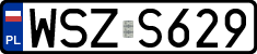 License plates of Poland, Regular car plates