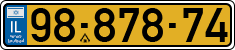 License plate of Israel, Regular plates